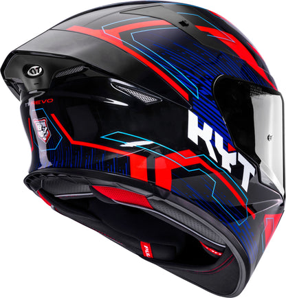 KYT HELMET REVO SPEEDING BLACK RED BLUE