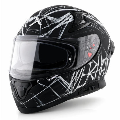AXOR HELMET APEX MARVEL SPIDERMAN DULL BLACK WHITE