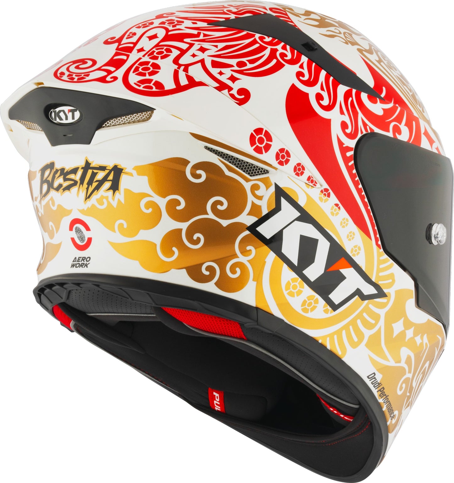 KYT HELMET REVO ENEA INDONESIA REPLICA 2023 WHITE PEARL