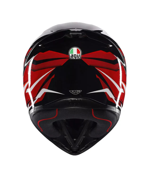 AGV HELMET K1S LION BLACK RED WHITE 035