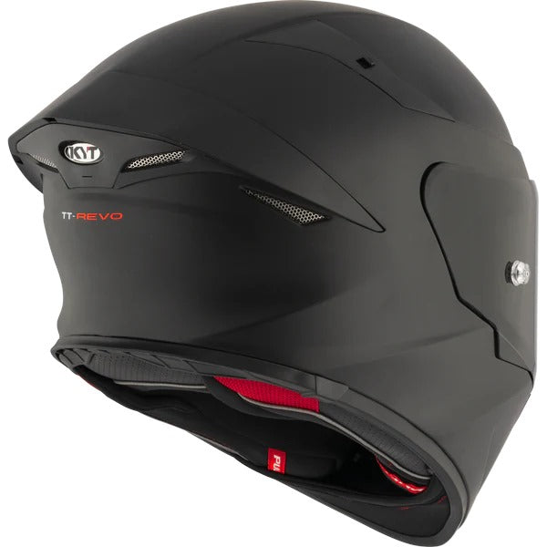 KYT HELMET REVO SOLID BLACK