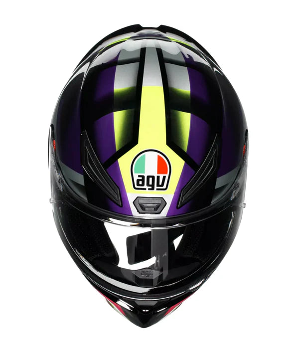 AGV HELMET K1S FASTLAP 065  BLACK PURPLE PINK
