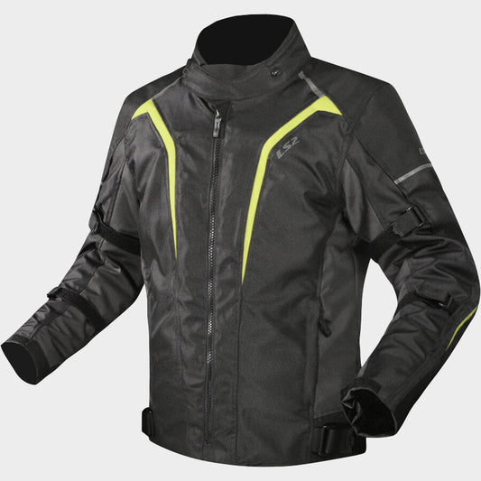 LS2 JACKET SEPANG MAN BLACK GREY HIVIS