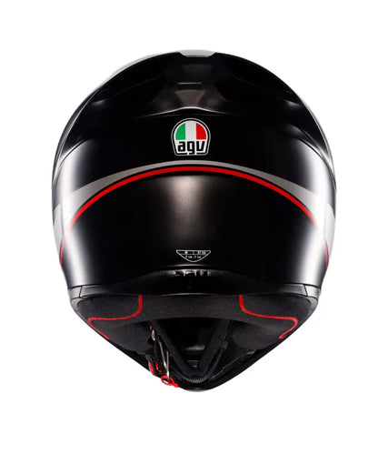 AGV HELMET K1S LAP MATT BLACK GREY RED 034