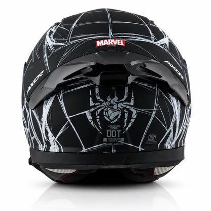 AXOR HELMET APEX MARVEL SPIDERMAN DULL BLACK WHITE