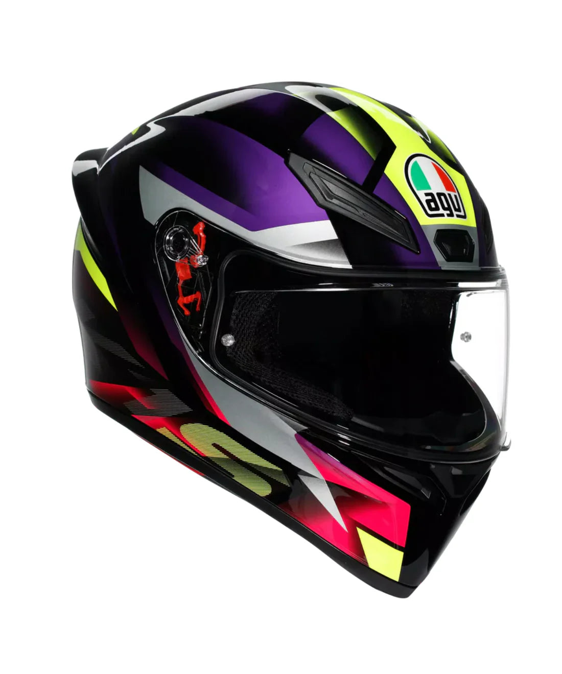 AGV HELMET K1S FASTLAP 065  BLACK PURPLE PINK