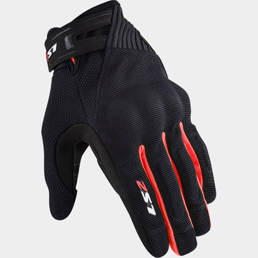 LS2 GLOVES DART II EVO MAN BLACK RED
