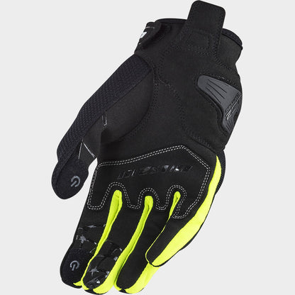 LS2 GLOVES DART II EVO MAN BLACK HIVIZ