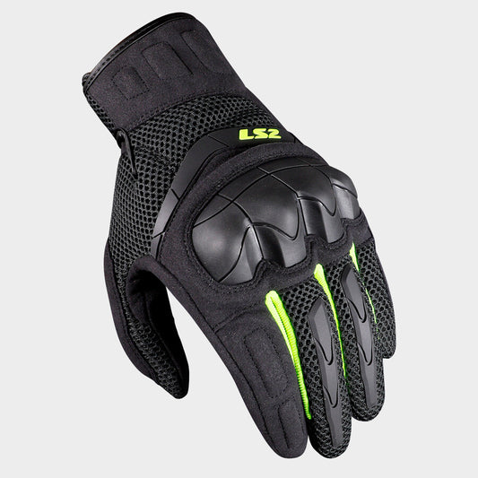 LS2 GLOVES KUBRA GREY FLUO YELLOW