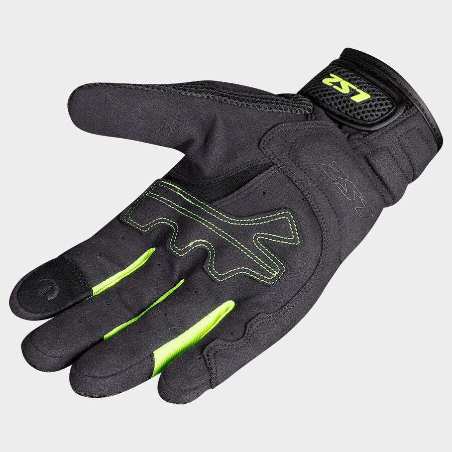 LS2 GLOVES KUBRA GREY FLUO YELLOW