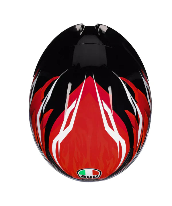 AGV HELMET K1S LION BLACK RED WHITE 035