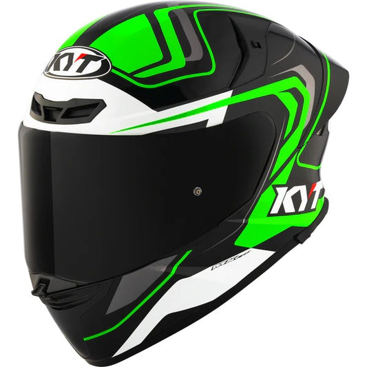 KYT HELMET REVO OVERTECH BLACK GREEN