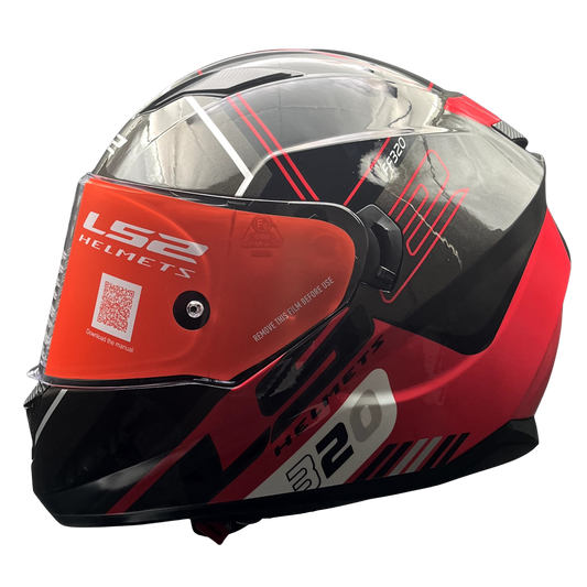 HELMET LS2 FF320 SCHE BLACK RED