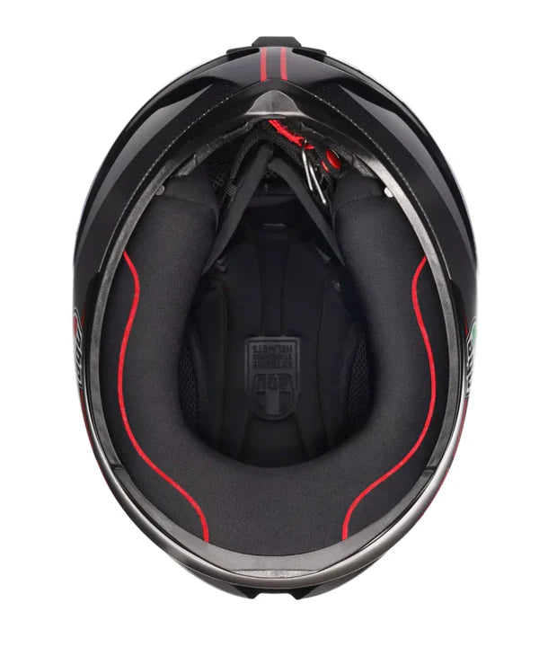 AGV HELMET K1S LAP MATT BLACK GREY RED 034
