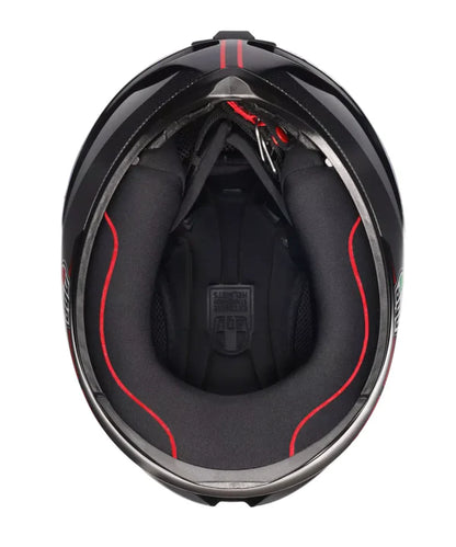 AGV HELMET K1S LAP MATT BLACK GREY RED 034