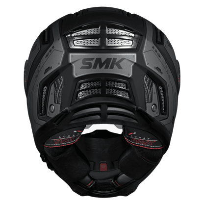 SMK HELMET AGNAR CRYBORG BLACK GREY (GL266)
