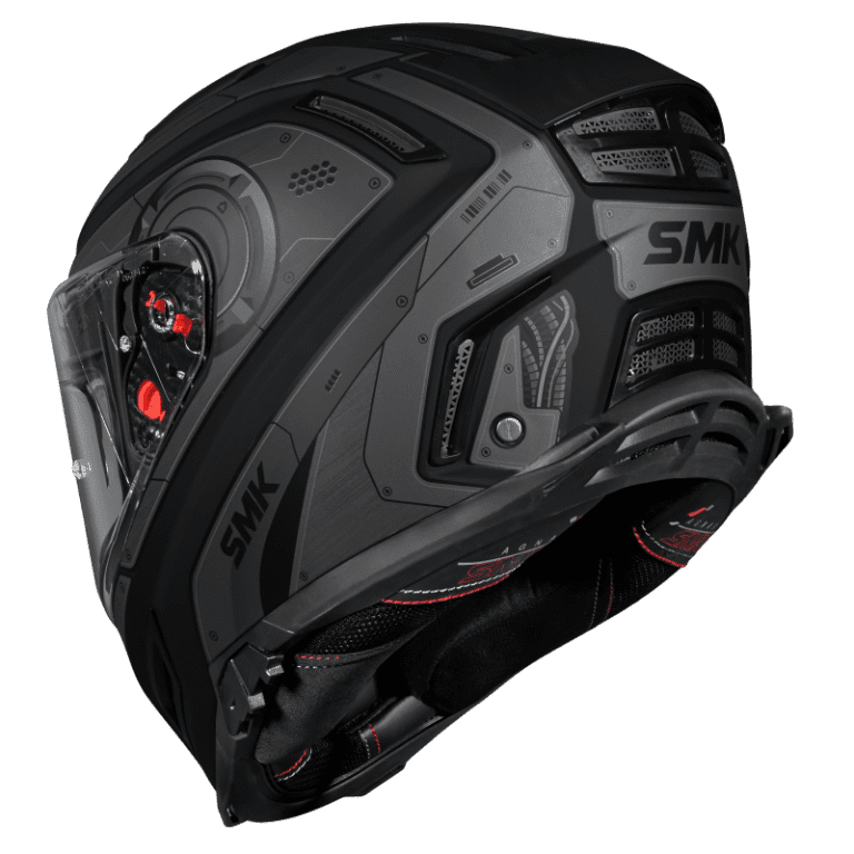 SMK HELMET AGNAR CRYBORG BLACK GREY (GL266)