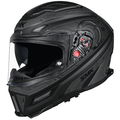 SMK HELMET AGNAR CRYBORG BLACK GREY (GL266)