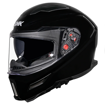 SMK HELMET AGNAR SOLID BLACK (GL200)