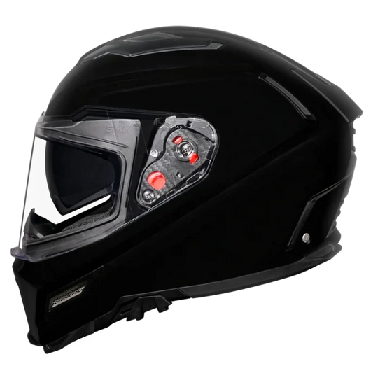 SMK HELMET AGNAR SOLID BLACK (GL200)