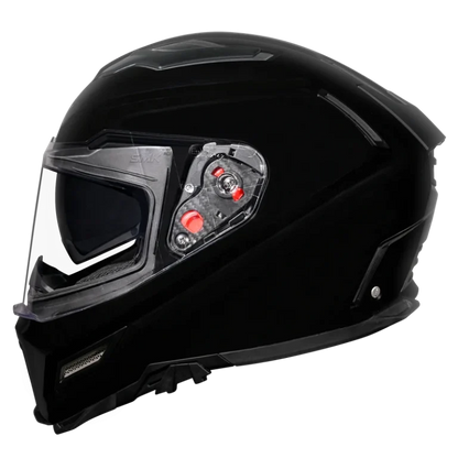 SMK HELMET AGNAR SOLID BLACK (GL200)