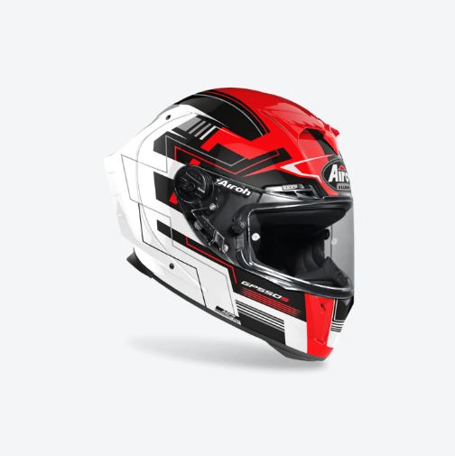 AIROH HELMET GP550 S CHALLENGE RED GLOSS