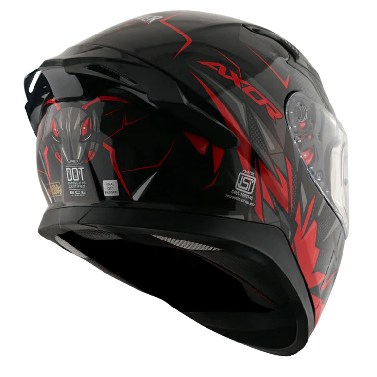 AXOR HELMET APEX HUNTER BLACK RED