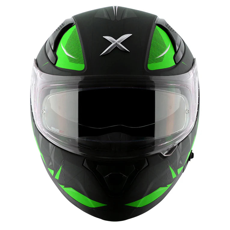AXOR HELMET APEX HUNTER DULL BLACK NEON GREEN