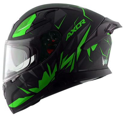 AXOR HELMET APEX HUNTER DULL BLACK NEON GREEN