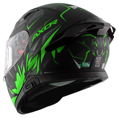 AXOR HELMET APEX HUNTER DULL BLACK NEON GREEN