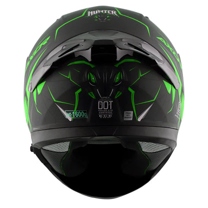 AXOR HELMET APEX HUNTER DULL BLACK NEON GREEN