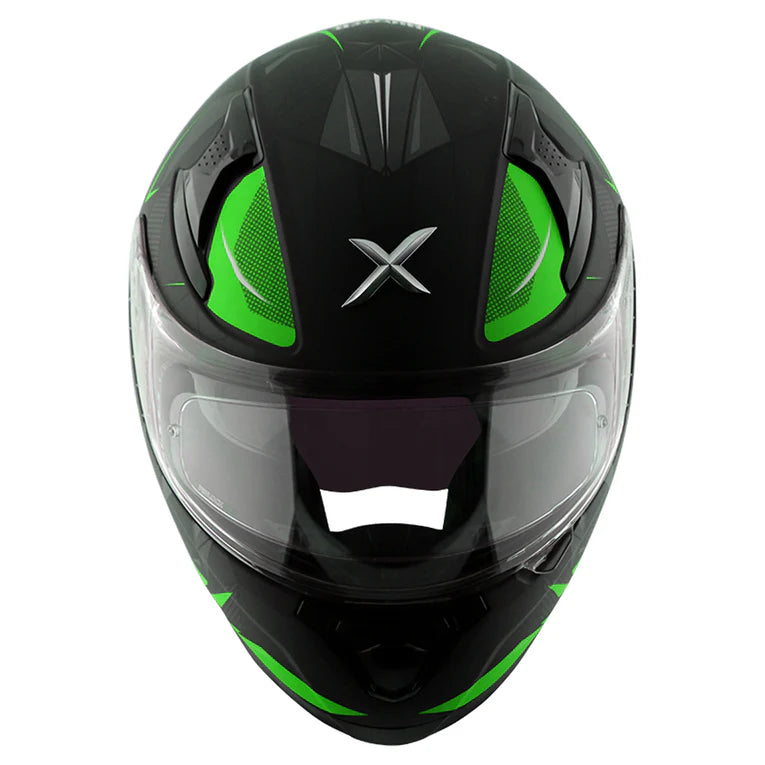 AXOR HELMET APEX HUNTER DULL BLACK NEON GREEN