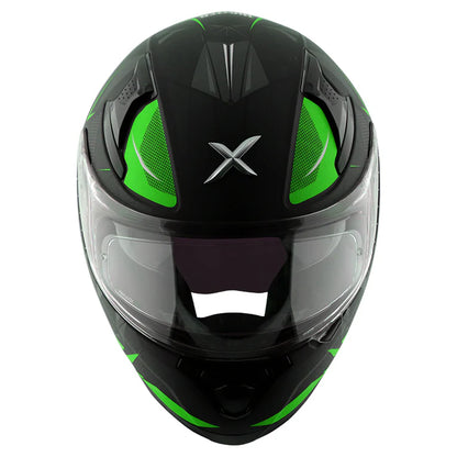 AXOR HELMET APEX HUNTER DULL BLACK NEON GREEN