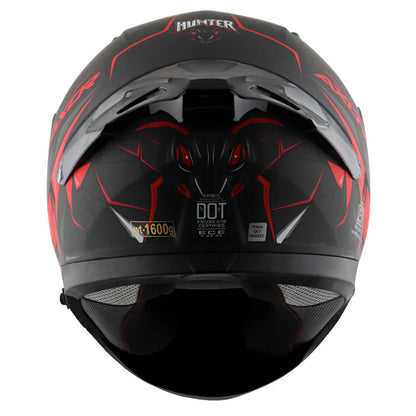 AXOR HELMET APEX HUNTER DULL BLACK RED