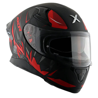 AXOR HELMET APEX HUNTER DULL BLACK RED