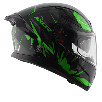 AXOR HELMET APEX HUNTER BLACK NEON GREEN