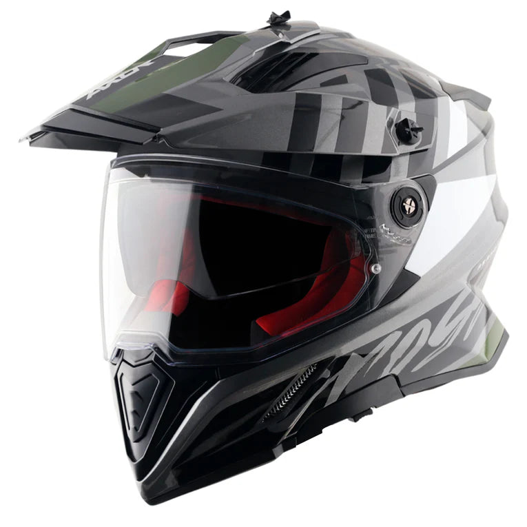 AXOR HELMET XCROSS DV ORBIT GREY BLACK