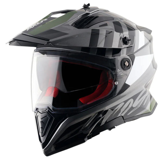 AXOR HELMET XCROSS DV ORBIT GREY BLACK