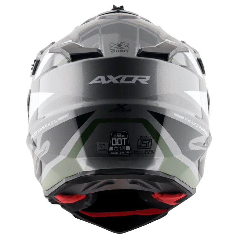 AXOR HELMET XCROSS DV ORBIT GREY BLACK