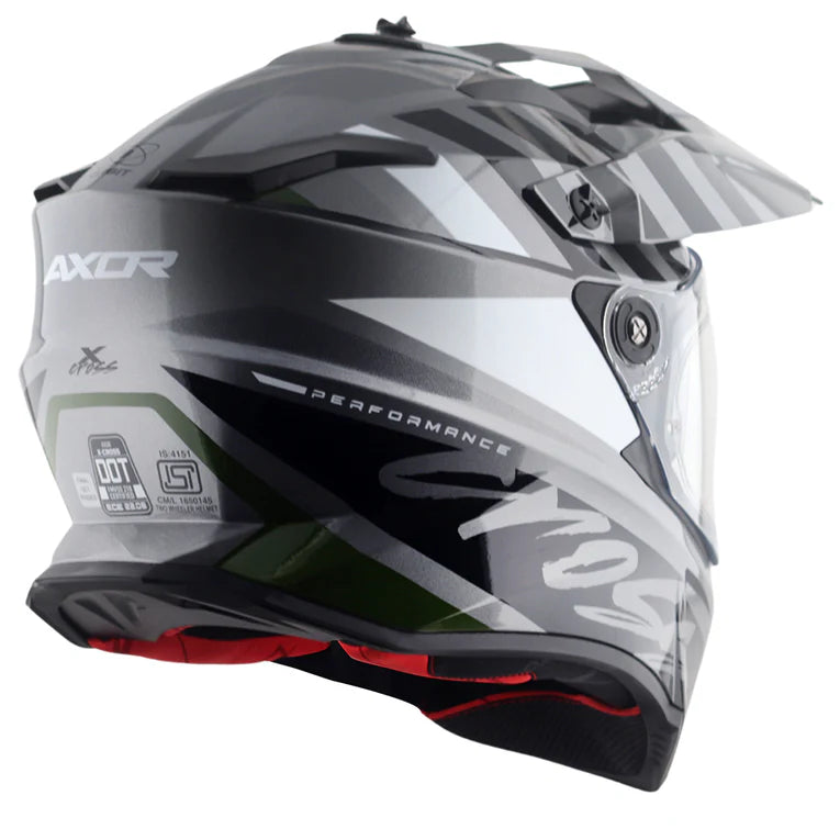 AXOR HELMET XCROSS DV ORBIT GREY BLACK