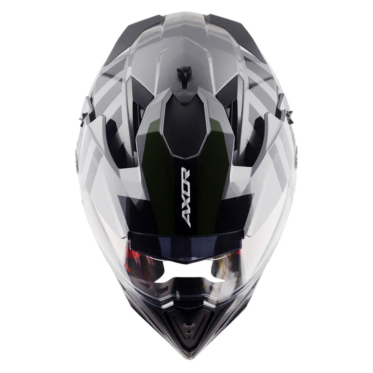 AXOR HELMET XCROSS DV ORBIT GREY BLACK