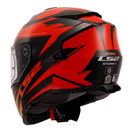 HELMET LS2 FF800 STORM II ATOMIK RED SHADOW