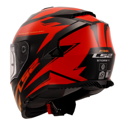 HELMET LS2 FF800 STORM II ATOMIK RED SHADOW