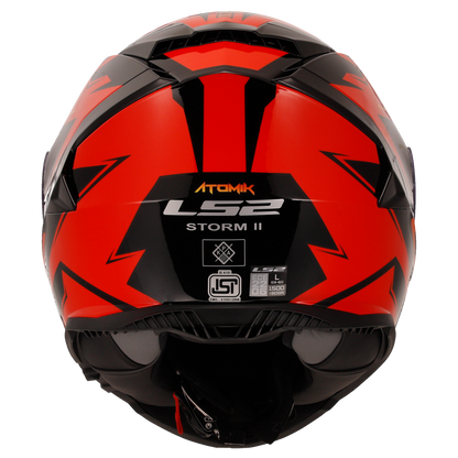 HELMET LS2 FF800 STORM II ATOMIK RED SHADOW