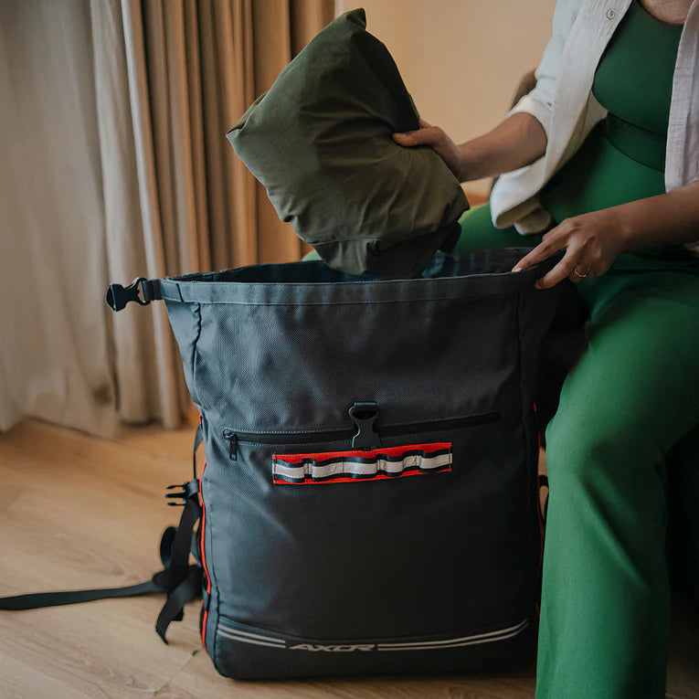 AXOR TAIL BAG AXE BAGPACK BLACK ORANGE 30L