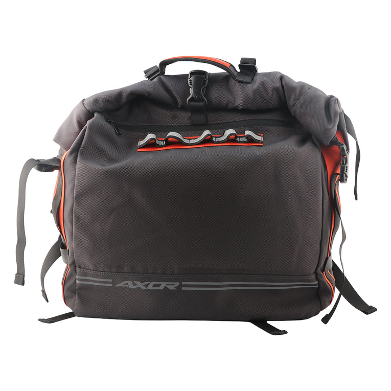 AXOR TAIL BAG AXE BAGPACK BLACK ORANGE 30L