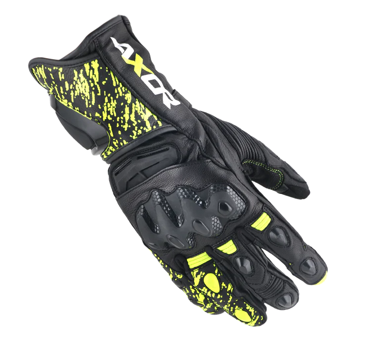 AXOR GLOVES ENZO BLACK NEON YELLOW