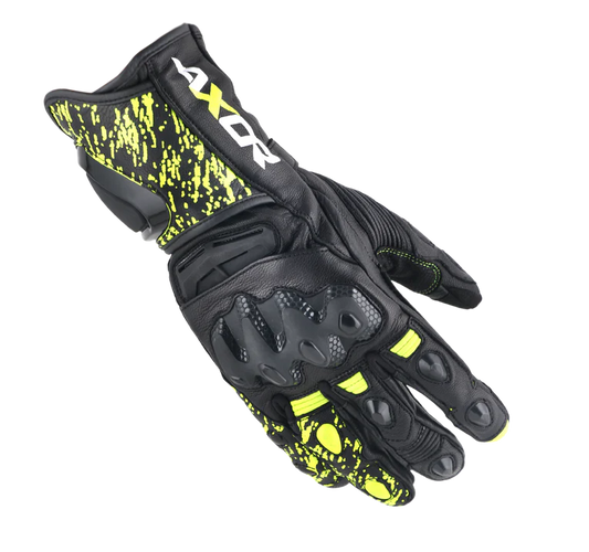 AXOR GLOVES ENZO BLACK NEON YELLOW