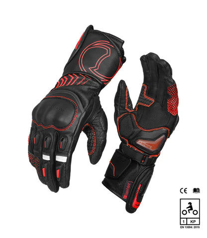 RYNOX GLOVES ADVENTO PRO BLACK RED