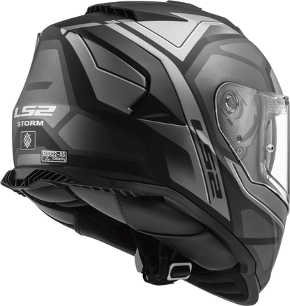LS2 HELMET FF800 STORM FASTER MATT TITANIUM BLACK